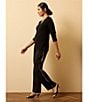 NIC + ZOE Lenox Sleek Stretch Tuxedo Wide Leg Pants, Color:Black Onyx - Image 8