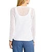 NIC + ZOE Mesh 4-Way Bracelet Sleeve Open Front Cardigan, Color:Paper White - Image 2