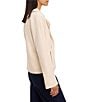 NIC + ZOE Notch Collar Long Sleeve Double-Breasted Cool Nights Knit Jacket - Image 6