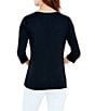 NIC + ZOE Knit Jersey Boat Neck 3/4 Sleeve Tee Shirt - Image 6