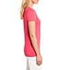 NIC + ZOE Perfect Knit Crew Neck Short Sleeve T-Shirt, Color:Daiquiri - Image 3