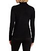 NIC + ZOE Perfect Knit Ribbed Turtleneck Long Sleeve Fitted Top - Image 2