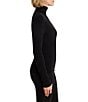 NIC + ZOE Perfect Knit Ribbed Turtleneck Long Sleeve Fitted Top - Image 3