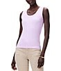 Color:Tulip - Image 1 - Perfect Knit Scoop Neck Sleeveless Ribbed Tank