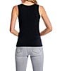NIC + ZOE Perfect Stretch Knit Scoop Neck Sleeveless Tank, Color:Black Onyx - Image 2