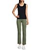 NIC + ZOE Perfect Stretch Knit Scoop Neck Sleeveless Tank, Color:Dark Indigo - Image 3