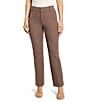 NIC + ZOE Plaza Bi-Stretch Demi Boot Pants, Color:Cocoa - Image 1