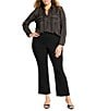 NIC + ZOE Plus Berkeley Wonderstretch Slim Boot Pants, Color:Black Onyx - Image 4