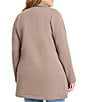 NIC + ZOE Plus Size About Town Notch Lapel Long Sleeve Jacket, Color:Cocoa - Image 2