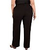 NIC + ZOE Plus Size Lenox Sleek Stretch Sequin Wide Leg Pull-On Tuxedo Pants - Image 2