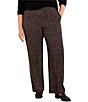 NIC + ZOE Plus Size Lenox Wide Leg Printed Sleek Stretch Pants - Image 1
