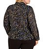 NIC + ZOE Plus Size Portobello Paisley Point Collar Long Sleeve Button-Front Chiffon Shirt - Image 2
