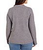 NIC + ZOE Plus Size Soft Waffle Crew Neck Long Raglan Sleeve Side Button Top - Image 5
