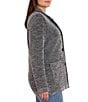 NIC + ZOE Plus Size Tweed Stitch Cotton-Blend Notch Collar Long Sleeve Button-Front Sweater Jacket - Image 3