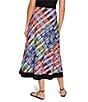 NIC + ZOE Rainbow Macaroon Print A-Line Skirt, Color:Pink Multi - Image 2