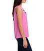 NIC + ZOE Ruffled Around V-Neck Sleeveless Tank - Image 3