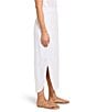 NIC + ZOE Rumba Linen Blend Dip A-Line Pull-On Coordinating Skirt, Color:Paper White - Image 3