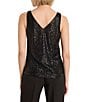 NIC + ZOE Sequin Knit Double V-Neck Sleeveless Tank - Image 2