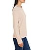 NIC + ZOE Soft Waffle Round Neck Long Raglan Sleeve Side Button Top - Image 6