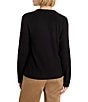 NIC + ZOE Soft Waffle Round Neck Long Raglan Sleeve Side Button Top - Image 2