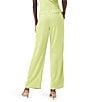 NIC + ZOE Solid Crepe Flat Front Wide Leg Coordinating Pull-On Pants, Color:Grass Hopper - Image 2