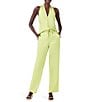 NIC + ZOE Solid Crepe Flat Front Wide Leg Coordinating Pull-On Pants, Color:Grass Hopper - Image 4