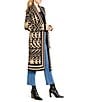 NIC + ZOE Statement Knit Open Front Shawl Collar Long Sleeve Jacket, Color:Neutral Multi - Image 3