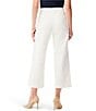 Color:Paper White - Image 2 - Stretch High Rise Wide-Leg Cropped Pull-On Pants