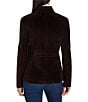 NIC + ZOE Stretch Velvet Stand Collar Long Sleeve Snap-Front Riding Jacket - Image 2