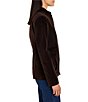 NIC + ZOE Stretch Velvet Stand Collar Long Sleeve Snap-Front Riding Jacket - Image 3