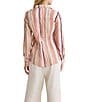 nz by NIC + ZOE Stripe Point Collar Long Sleeve Button Front Shirt - Image 5