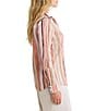 nz by NIC + ZOE Stripe Point Collar Long Sleeve Button Front Shirt - Image 6