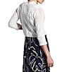 NIC + ZOE Subtle Sequin Open Front 3/4 Sleeve Cardigan, Color:Classic Cream - Image 2