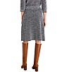 NIC + ZOE Tweed Stitch Knit A-Line Pull-On Coordinating Skirt - Image 2