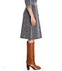 NIC + ZOE Tweed Stitch Knit A-Line Pull-On Coordinating Skirt - Image 3