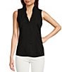 NIC + ZOE Woven Ruffled V-Neck Sleeveless Around Tank Top - Image 1