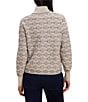 NIC+ ZOE Dapper Swirl Jacquard Knit Stand Collar Zip-Front Jacket - Image 2