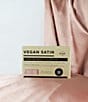 Color:Blush - Image 4 - Vegan Satin Queen Pillowcase