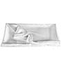 NIGHT Vegan Satin Queen Pillowcase, Color:White - Image 3