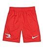 Color:University Red - Image 1 - Nike 3BRAND By Russell Wilson Big Boys 8-20 Badge Mesh Shorts
