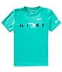 3BRAND Nike 3BRAND By Russell Wilson Big Boys Short Sleeve Dual Logo Dri-Fit T-Shirt, Color:Atomic Green - Image 1