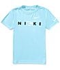 3BRAND Nike 3BRAND By Russell Wilson Big Boys Short Sleeve Dual Logo Dri-Fit T-Shirt, Color:Still Blue - Image 1