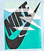 Nike 3BRAND By Russell Wilson Big Boys Short Sleeve Gradient Box Logo T-Shirt, Color:3Brand Blue - Image 2