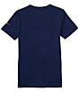 Color:Midnight Navy - Image 2 - Nike 3BRAND By Russell Wilson Big Boys 8-20 Short Sleeve Mash Up Graphic T-Shirt