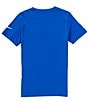 Color:Game Royal - Image 2 - Nike 3BRAND By Russell Wilson Big Boys 8-20 Short Sleeve Wordmark T-Shirt