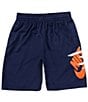 Color:Midnight Navy - Image 1 - Nike 3BRAND By Russell Wilson Big Boys 8-20 Slider Shorts