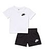 Nike Baby Boys Club Jersey Short Sleeve T-Shirt & Shorts Set