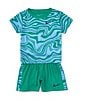 Color:Stadium Green - Image 3 - Baby Boys 12-24 Months Short-Sleeve Printed Interlock T-Shirt & Solid Interlock Shorts Set