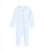 Color:Cobalt - Image 1 - Baby Newborn-9 Months Long Sleeve Essentials Footie Coverall
