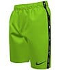 Color:Action Green - Image 1 - Big Boys 8-20 7#double; Inseam Swoosh Volley Swim Trunks